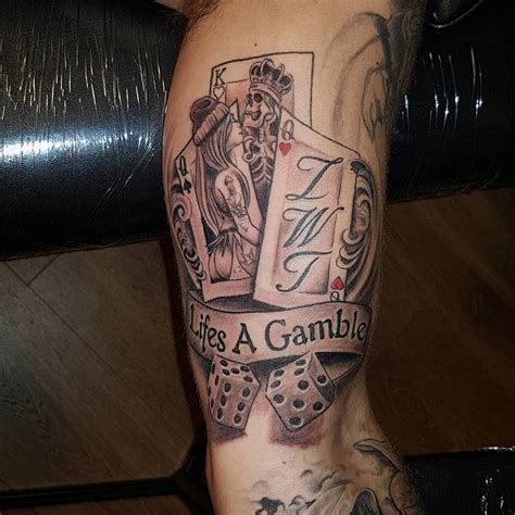 Unique Tattoo Ideas for Life's a Gamble .